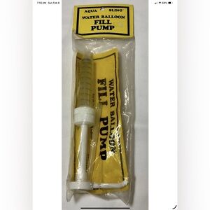 Aqua Sling Water Balloon Fill Pump By The Fun Company New !!